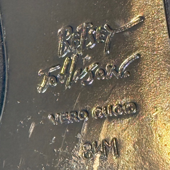 Women’s BETSEY JOHNSON black/gold rhinestone ballet flats- Size 8.5 - Picture 7 of 7